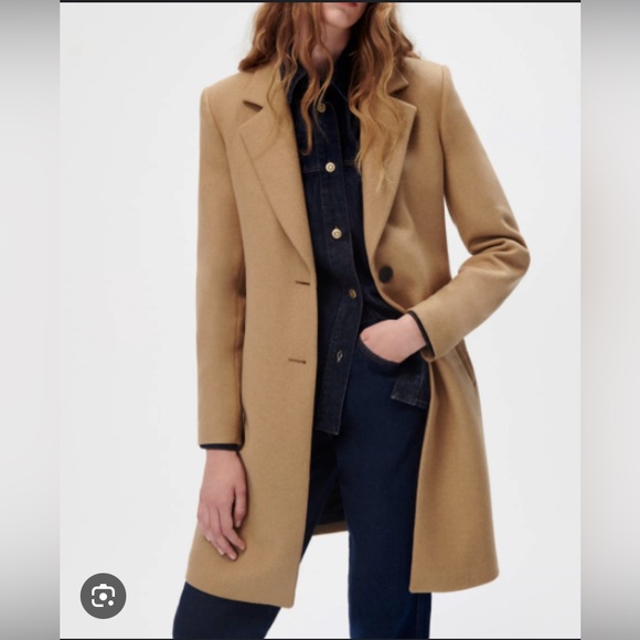 Zara Manteco Wool Menswear Inspired Coat - Picture 1 of 4